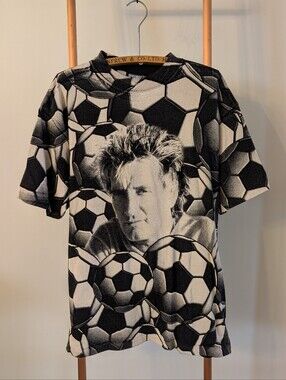🏆 World Cup Fever 🏆 ROD STEWART - All Over Print - Soccer T-Shirt 🏆